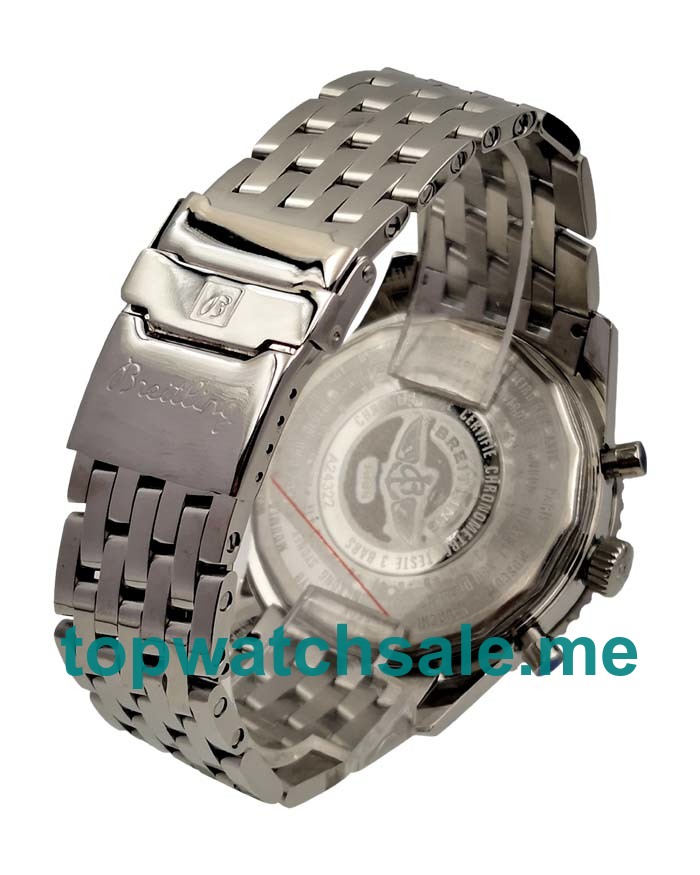 UK 46.5MM Black Dials Breitling Navitimer World A24322 Replica Watches