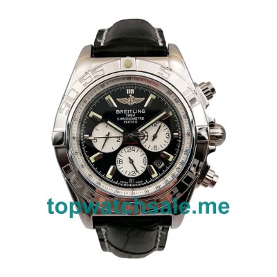 UK 44MM Black Dials Breitling Chronomat AB011012 Replica Watches