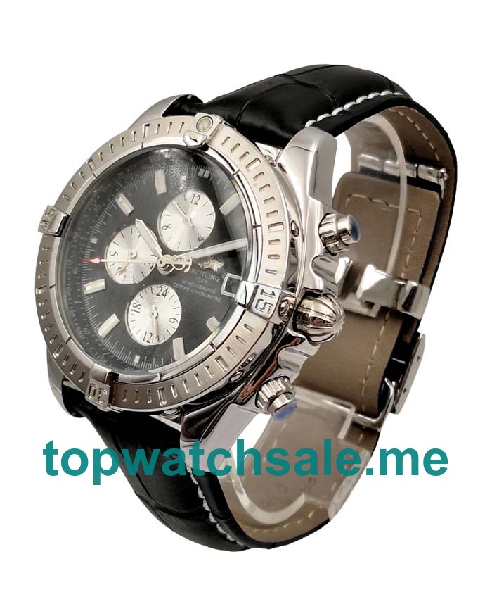 UK 44MM Black Dials Breitling Chronomat Evolution A13356 Replica Watches