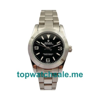 UK 31MM Black Dials Rolex Oyster Perpetual 177200 Replica Watches