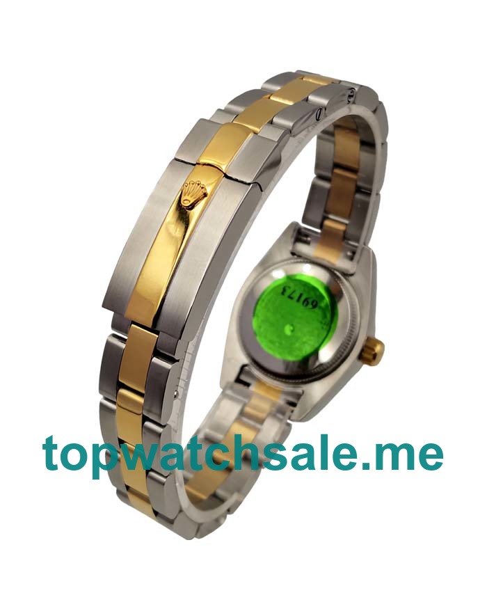 UK 26MM Black Dials Rolex Lady-Datejust 69173 Replica Watches