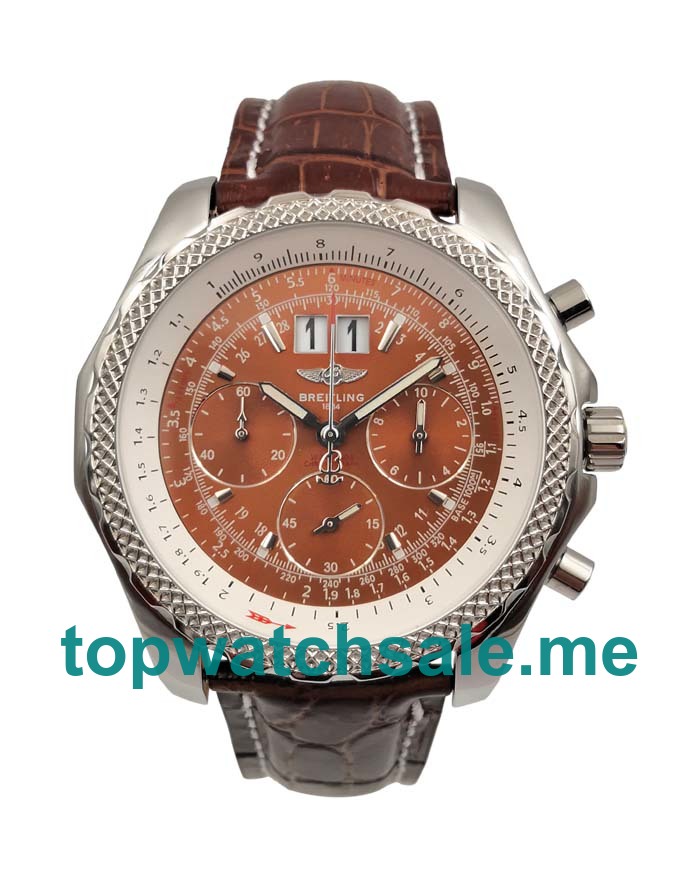 UK 47MM Brown Dials Breitling Bentley 6.75 A44362 Replica Watches