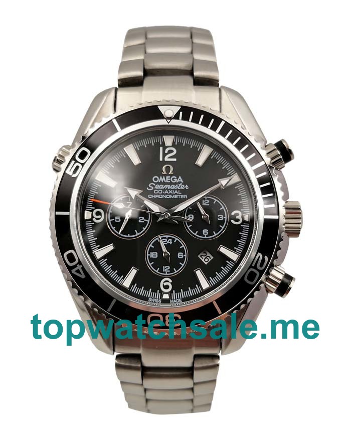 UK 45.5MM Black Dials Omega Seamaster Planet Ocean 2210.50.00 Replica Watches