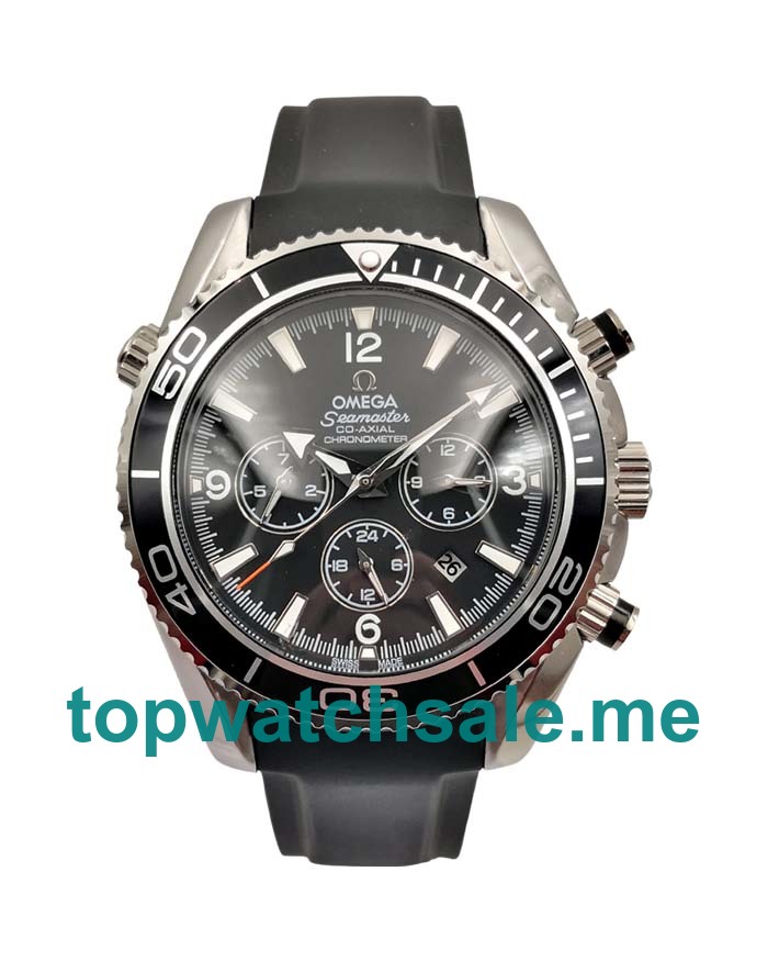 UK 43MM Black Dials Omega Seamaster Planet Ocean 2210.50.00 Replica Watches