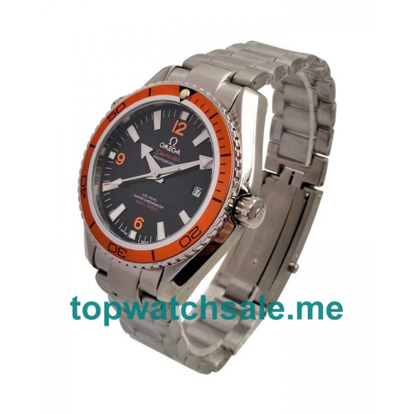 UK 43.5MM Orange Bezels Omega Seamaster Planet Ocean 232.30.42.21.01.002 Replica Watches