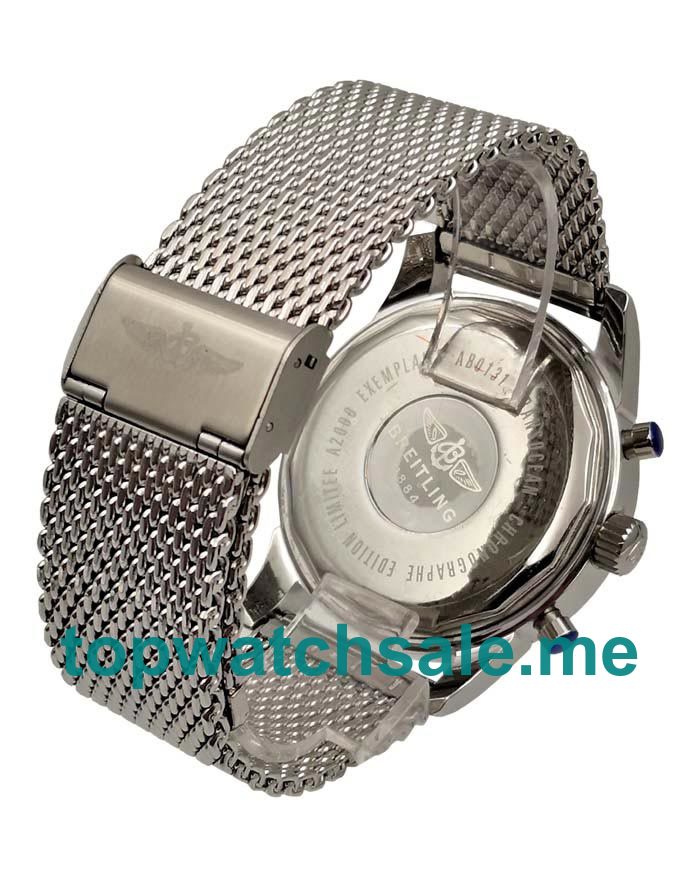 UK 45.5MM Black Dials Breitling Transocean AB015212 Replica Watches