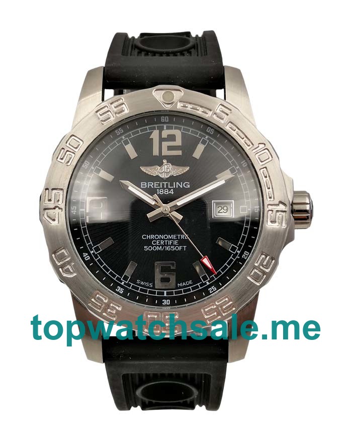 UK Best Quality Breitling Colt A74387 Fake Watches With Black Dials For Men UK Best Quality Breitling Colt A74387 Fake Watches With Black Dials For Men
