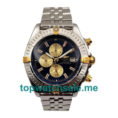 UK 43.7MM Replica Breitling Chronomat Evolution B13356 Blue Dials Watches