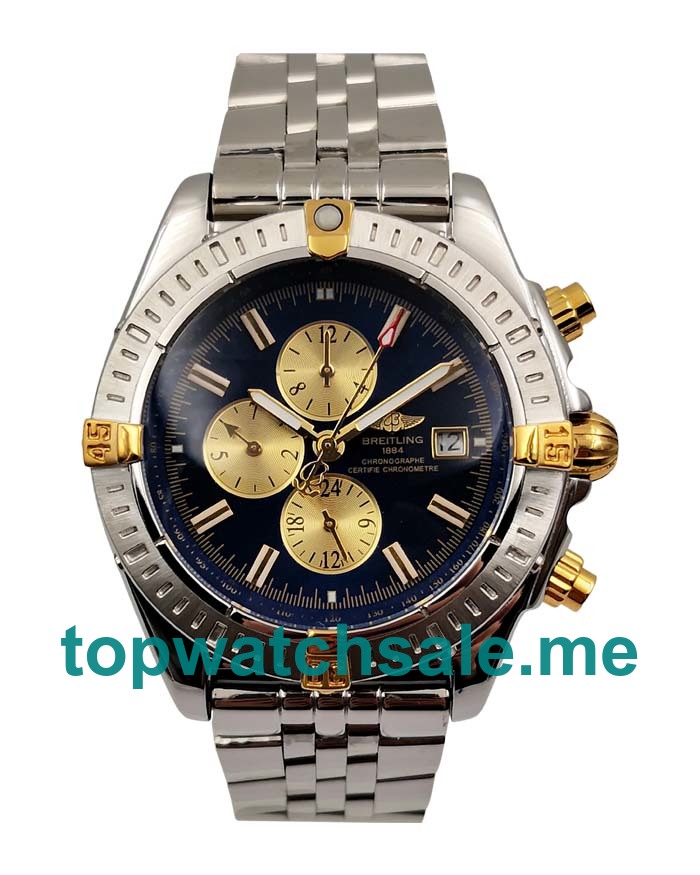 UK 43.7MM Replica Breitling Chronomat Evolution B13356 Blue Dials Watches