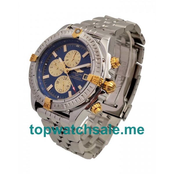 UK 43.7MM Replica Breitling Chronomat Evolution B13356 Blue Dials Watches
