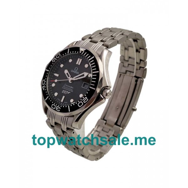 UK 42MM Black Dials Omega Seamaster 2537.80.00 Replica Watches
