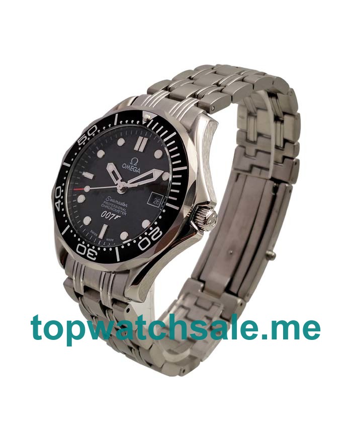 UK 42MM Black Dials Omega Seamaster 2537.80.00 Replica Watches