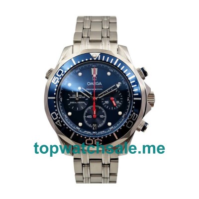 UK 47MM Blue Dials Omega Seamaster 300 M 212.30.44.50.03.001 Replica Watches