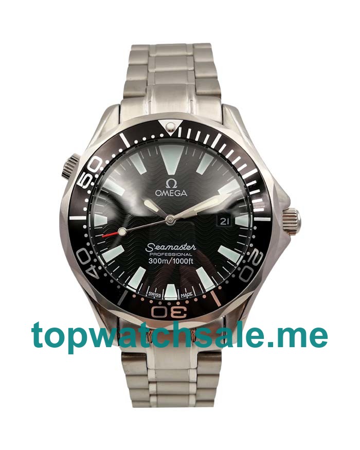 UK 42MM Black Dials Omega Seamaster 300 M 2254.50.00 Replica Watches
