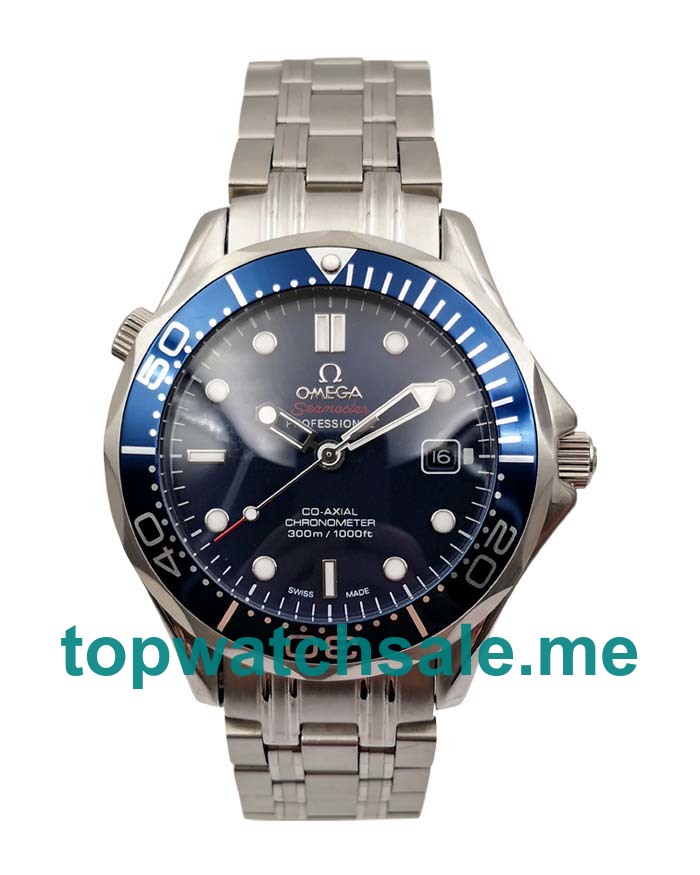 UK 42MM Blue Dials Omega Seamaster 300 M 212.30.41.20.03.001 Replica Watches