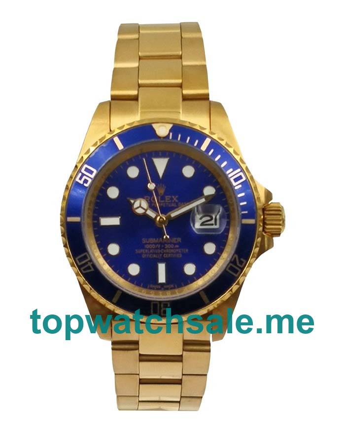 UK 40MM Blue Dials Rolex Submariner 116618 LB Replica Watches
