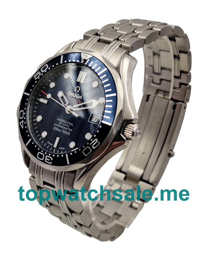 UK 41MM Blue Dials Omega Seamaster 300 M 2222.80.00 Replica Watches