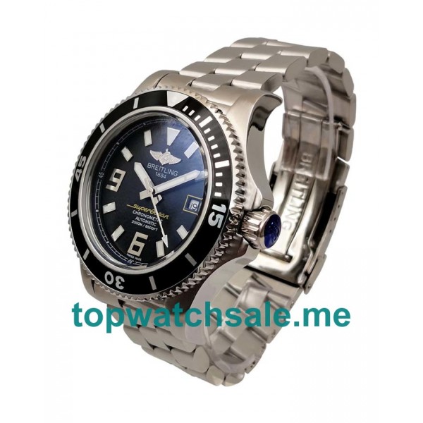 UK 44MM Black Dials Breitling Superocean A17391 Replica Watches