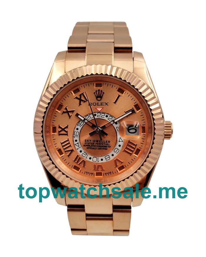 UK 40.5MM Champagne Dials Rolex Sky-Dweller 326935 Replica Watches UK 40.5MM Champagne Dials Rolex Sky-Dweller 326935 Replica Watches