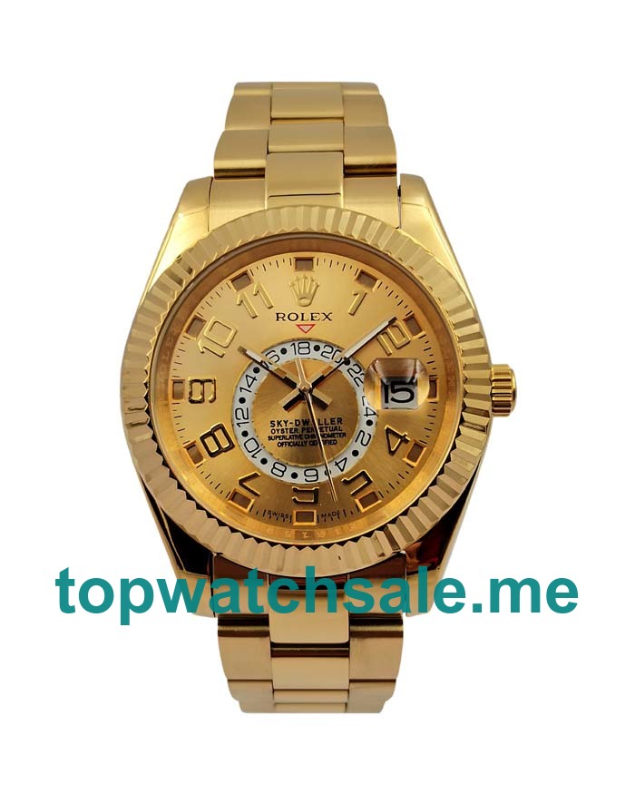 UK 42MM Champagne Dials Rolex Sky-Dweller 326938 Replica Watches UK 42MM Champagne Dials Rolex Sky-Dweller 326938 Replica Watches