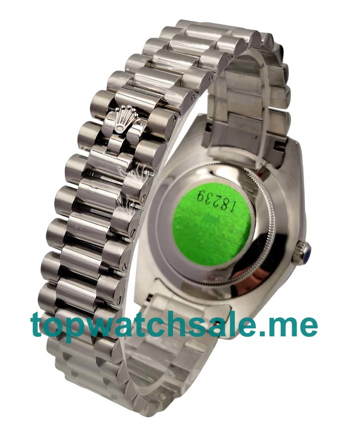 UK 41MM White Gold Replica Rolex Day-Date II 218239 Watches