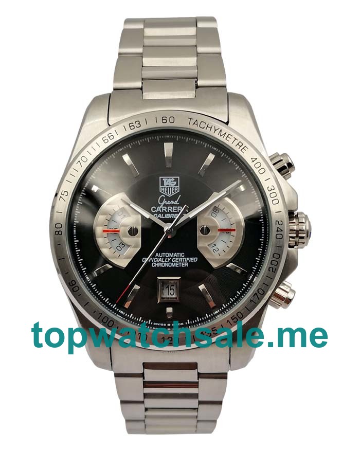 UK 44MM Black Dials TAG Heuer Grand Carrera CAV511A.BA0902 Replica Watches