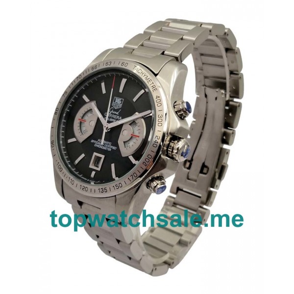 UK 44MM Black Dials TAG Heuer Grand Carrera CAV511A.BA0902 Replica Watches