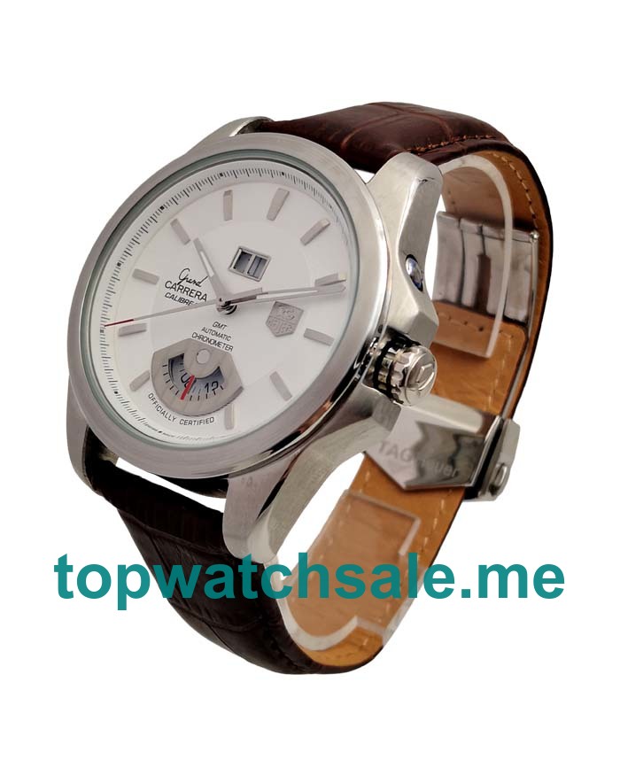 UK 44MM Replica TAG Heuer Grand Carrera WAV5112.FC6225 Silver Dials Watches