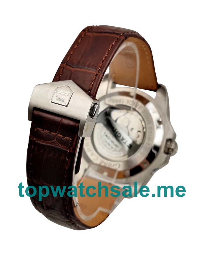 UK 44MM Replica TAG Heuer Grand Carrera WAV5112.FC6225 Silver Dials Watches