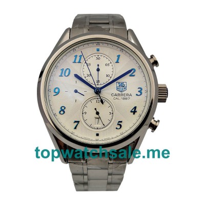 UK 44MM Silver Dials TAG Heuer Carrera CAS2111.BA0730 Replica Watches