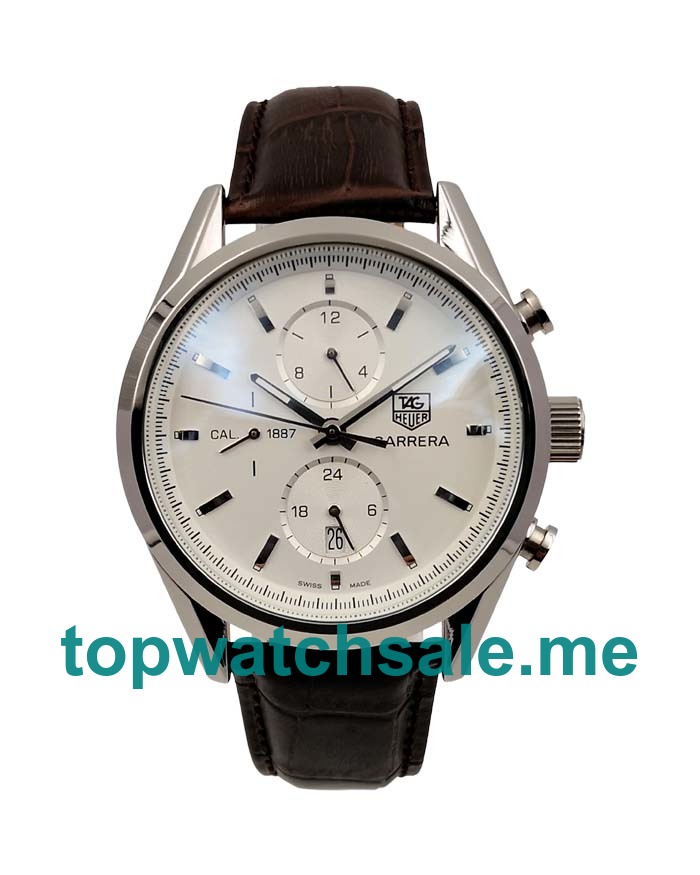 UK 44MM Silver Dials TAG Heuer Carrera CAR2111.FC6291 Replica Watches