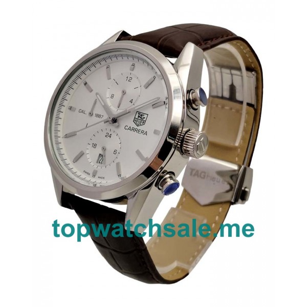 UK 44MM Silver Dials TAG Heuer Carrera CAR2111.FC6291 Replica Watches