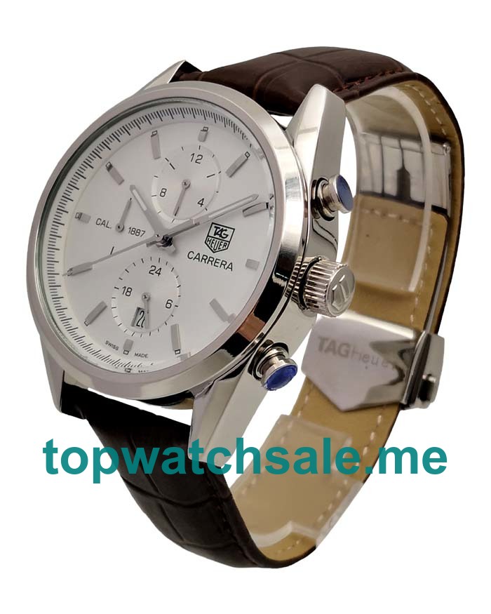 UK 44MM Silver Dials TAG Heuer Carrera CAR2111.FC6291 Replica Watches