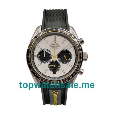 UK 43MM White Dials Omega Speedmaster Racing 326.32.40.50.04.001 Replica Watches