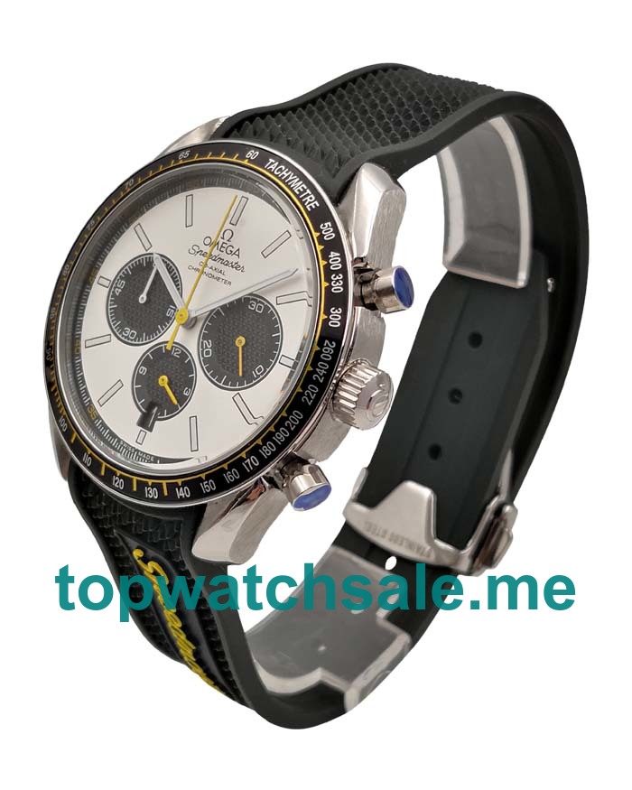 UK 43MM White Dials Omega Speedmaster Racing 326.32.40.50.04.001 Replica Watches