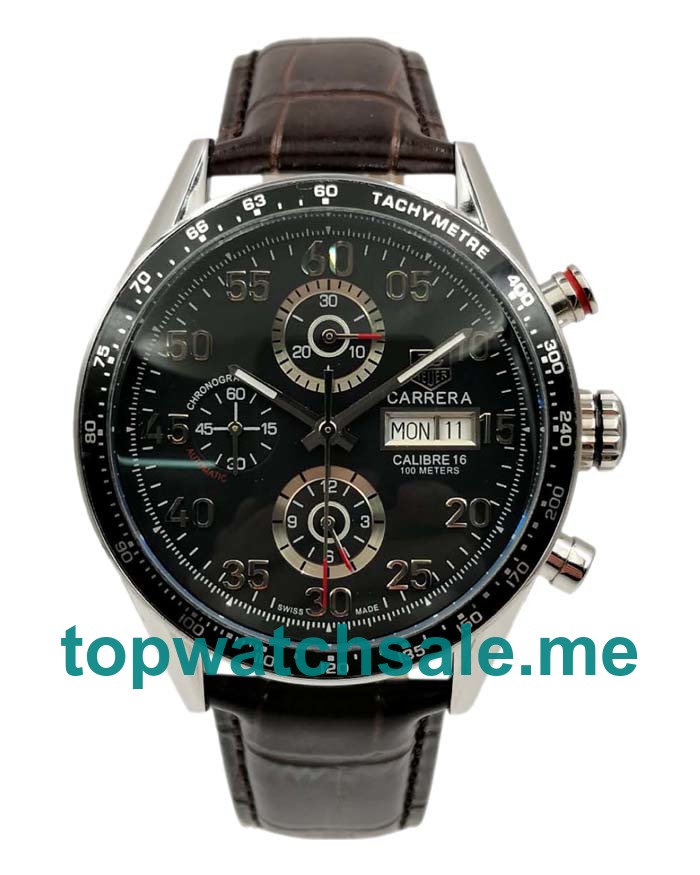 UK 41MM Black Dials TAG Heuer Carrera CV2A1R.FC6235 Replica Watches