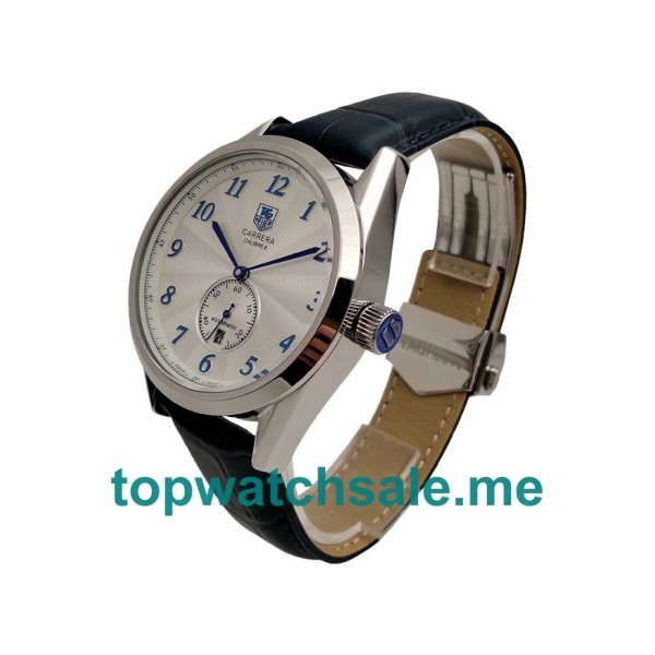 UK 43.5MM Silver Dials Replica TAG Heuer Carrera WAS2111.FC6293 Watches