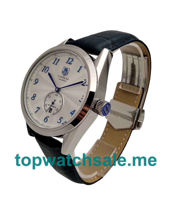 UK 43.5MM Silver Dials Replica TAG Heuer Carrera WAS2111.FC6293 Watches
