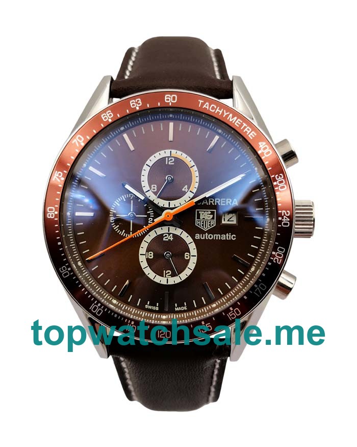 UK 42MM Brown Dials TAG Heuer Carrera CV2013.FC6234 Replica Watches