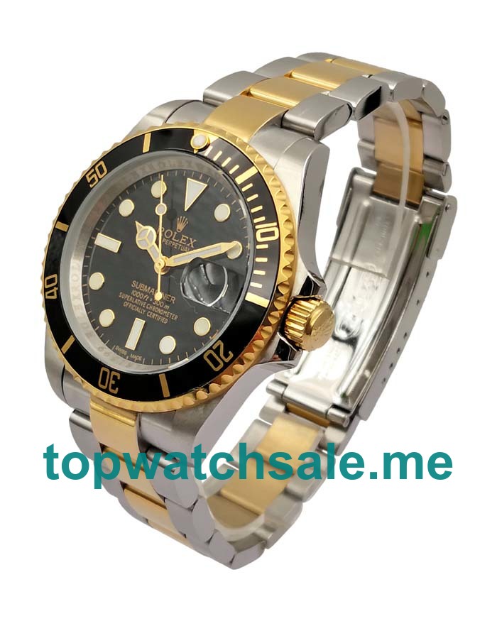 UK 40MM Black Dials Rolex Submariner 116613 LN Replica Watches