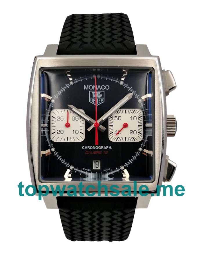 UK 43MM Black Dials TAG Heuer Monaco CAW2114.FT6021 Replica Watches