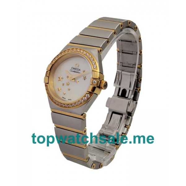 UK 24MM White Mother-of-pearl Dials Omega Constellation 123.25.24.60.05.001 Replica Watches