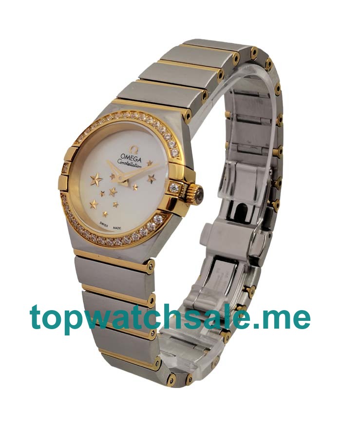 UK 24MM White Mother-of-pearl Dials Omega Constellation 123.25.24.60.05.001 Replica Watches