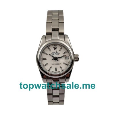 UK 26MM White Dials Rolex Lady-Datejust 179174 Replica Watches