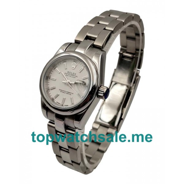 UK 26MM White Dials Rolex Lady-Datejust 179174 Replica Watches