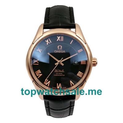UK 41MM Black Dials Omega De Ville Hour Vision 431.53.41.21.13.001 Replica Watches