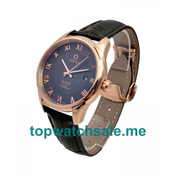 UK 41MM Black Dials Omega De Ville Hour Vision 431.53.41.21.13.001 Replica Watches