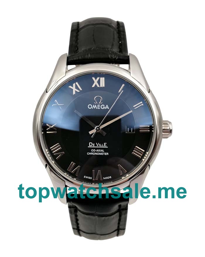 UK 41MM Black Dials Omega De Ville Hour Vision 431.13.41.21.01.001 Replica Watches