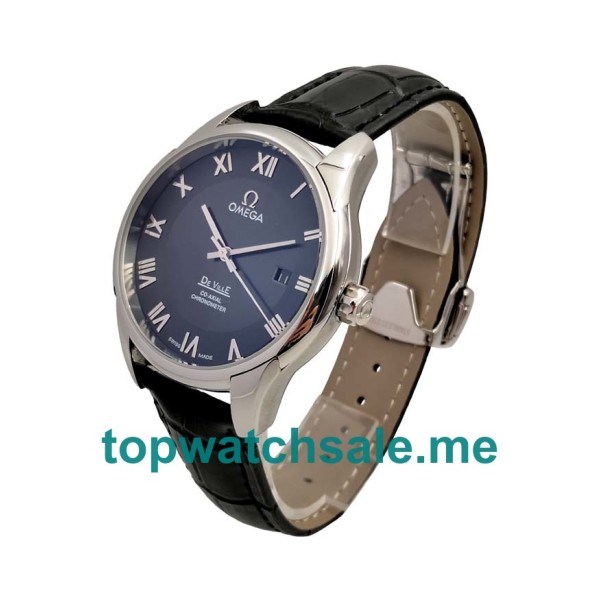 UK 41MM Black Dials Omega De Ville Hour Vision 431.13.41.21.01.001 Replica Watches