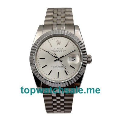 UK 36MM Steel Replica Rolex Datejust 1603 Watches